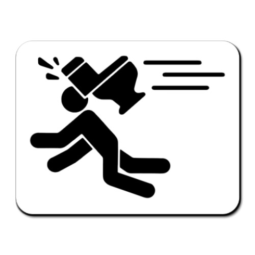 Коврик для мыши с принтом Toilet Bowl