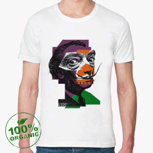 Футболка из органик-хлопка с принтом  Сальвадор Дали