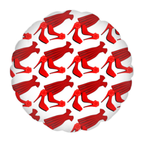 Подушка с принтом паттерны