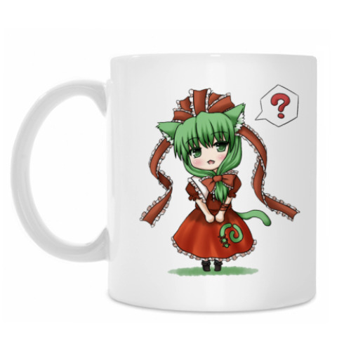 Кружка с принтом Нэко