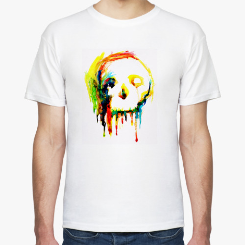 Футболка с принтом  футболка Краски