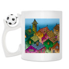 Кружка с футбольным мячиком