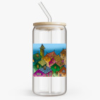 Банка с бамбуковой крышкой