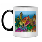 Кружка двухцветная