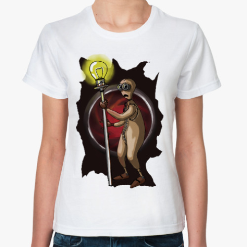 Классическая футболка с принтом   9