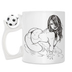 Кружка с футбольным мячиком