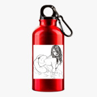 Металлическая бутылка 400 мл UV-DTF