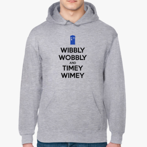 Толстовка худи WIBBLY WOBBLY and TIMEY WIMEY