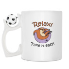 Кружка с футбольным мячиком