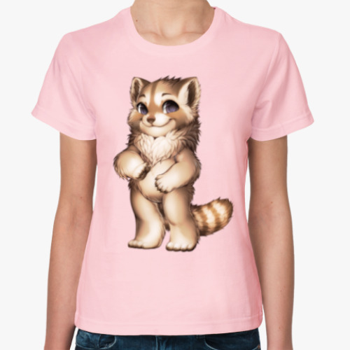 Женская футболка Pratty Raccoon