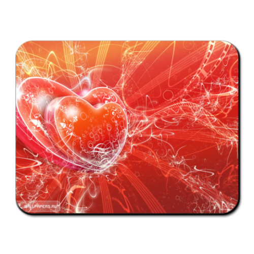 Коврик для мыши Два сердца