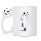 Кружка с футбольным мячиком
