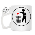 Кружка с футбольным мячиком