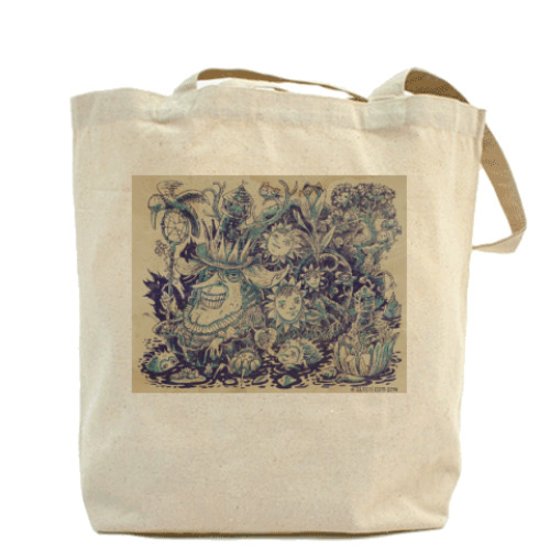 Сумка шоппер с принтом magic world