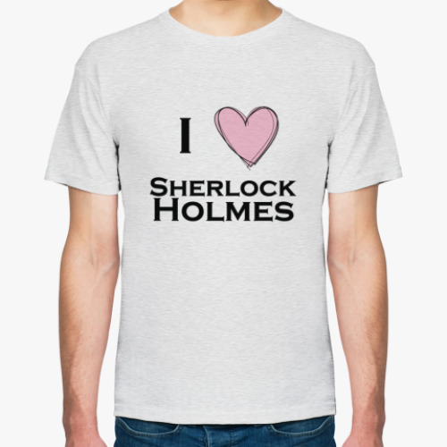 Футболка I love sherlock bbc