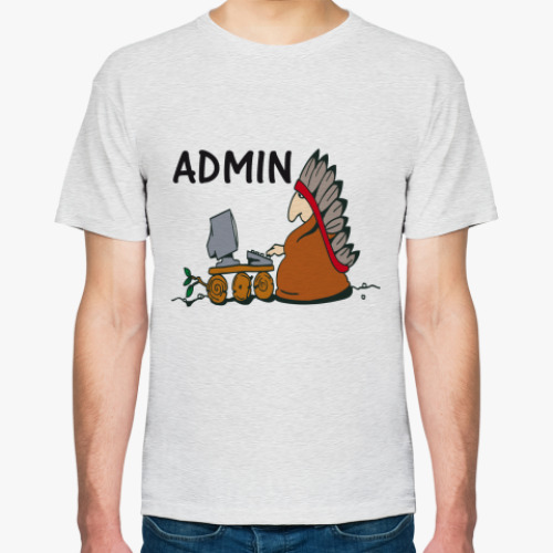 Футболка с принтом ADMIN