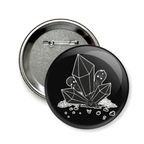 Значок 58мм с принтом Cristal