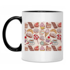 Кружка двухцветная