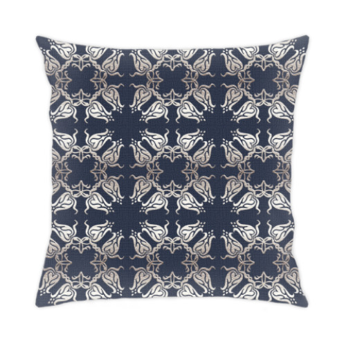 Подушка с принтом Цветочное барокко