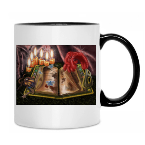 Кружка с принтом  'Волшебная книга'
