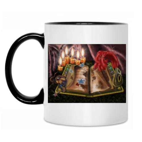 Кружка с принтом  'Волшебная книга'