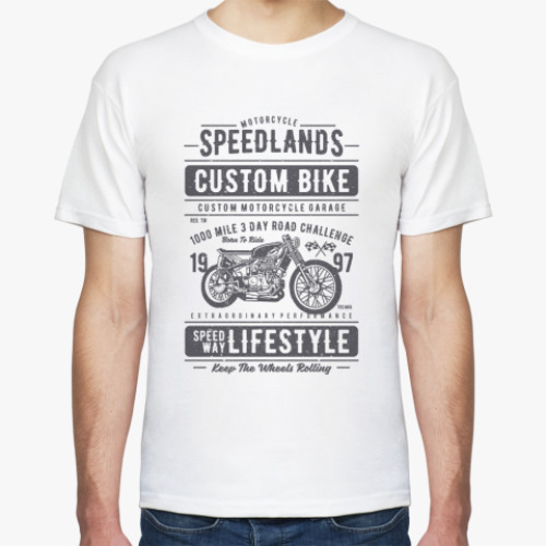 Футболка Custom Bike Motocycle Speedlands Real Biker