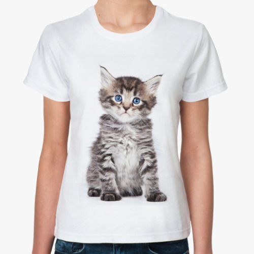 Классическая футболка Котики, котята, кошки