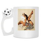 Кружка с футбольным мячиком