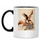 Кружка двухцветная