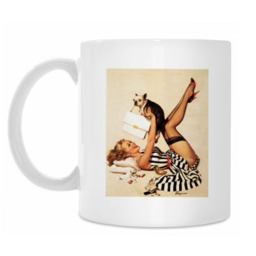 Кружка с принтом PinUp Girl