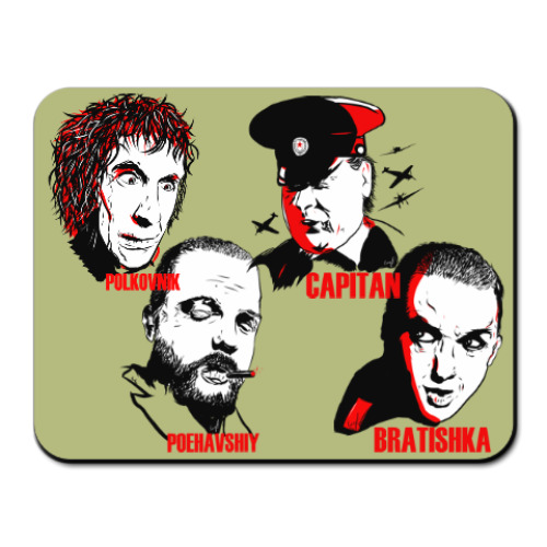 Коврик для мыши с принтом Фуфелы