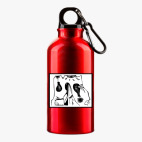 Металлическая бутылка 400 мл UV-DTF