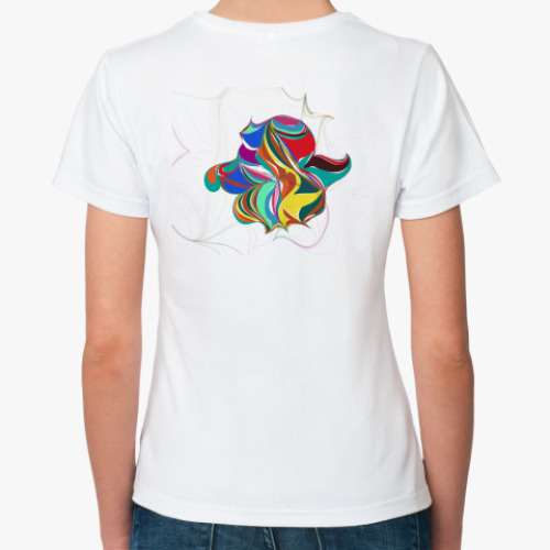 Классическая футболка абстракция