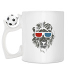 Кружка с футбольным мячиком