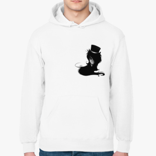 Толстовка худи с принтом 'Черный демон'