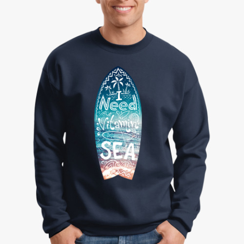 Свитшот с принтом I need vitamin SEA