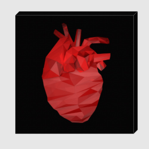 Холст Сердце 3D