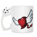 Кружка с футбольным мячиком