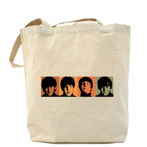 Сумка шоппер с принтом  Fab Four