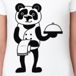 Панда официант