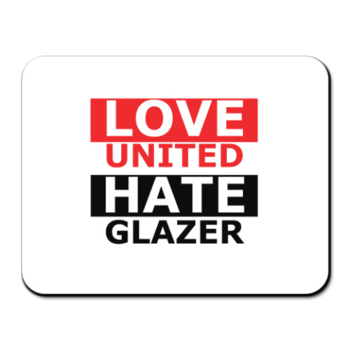 Коврик для мыши с принтом Love United