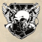 Skull Gun Холщовая сумка