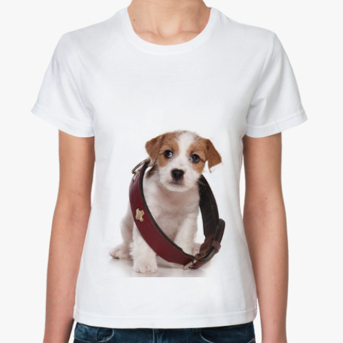 Классическая футболка Щенки,щенята и собаки