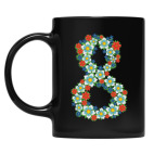 Кружка цветная UV-DTF