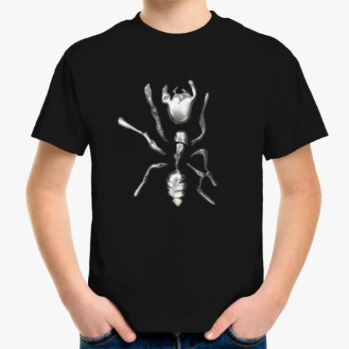 Детская футболка с принтом Металлический Муравей