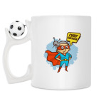 Кружка с футбольным мячиком