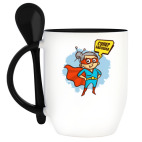 Кружка с ложкой