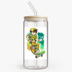 Банка с бамбуковой крышкой