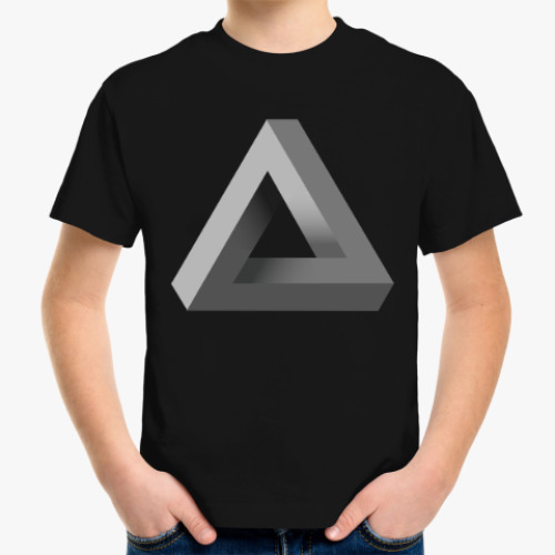 Детская футболка Невозможный Треугольник 3D