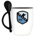 Кружка с ложкой